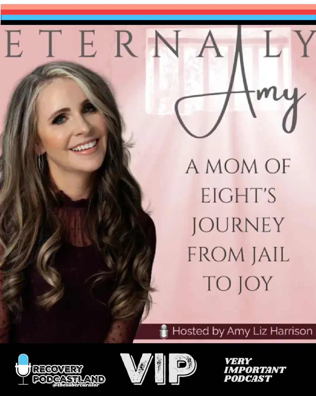 Podcast cover art for 'Eternally Amy' hosted by Amy Liz Harrison.